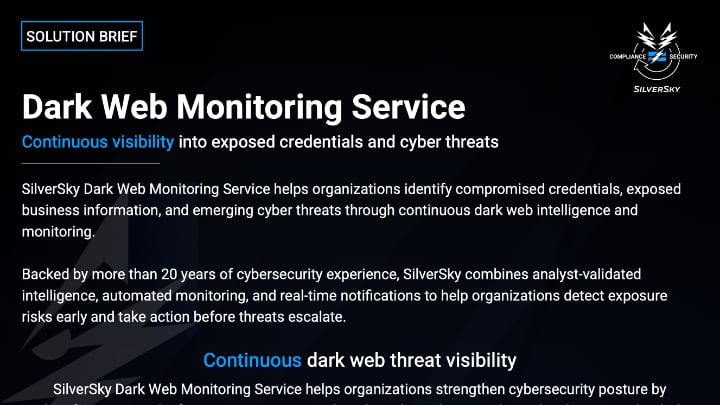 Dark Web Monitoring Service